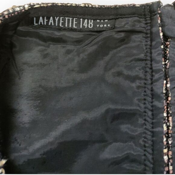 Lafayette 148 Tweed back zip classic pencil skirt size L *check measurements - Picture 7 of 10